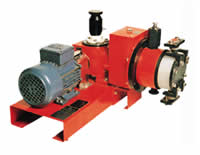 HYDRAULICALLY OPERATED DIAPHRAGM TYPE METERING / DOSING PUMPS (SINGLE DIAPHRAGM & SANDWICH DIAPHRAGM) 